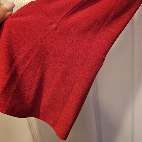 INC Red Rhinestone Embellished Top XL Pre-owned - Picture 9 of 9